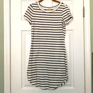 Black and White Striped Dress